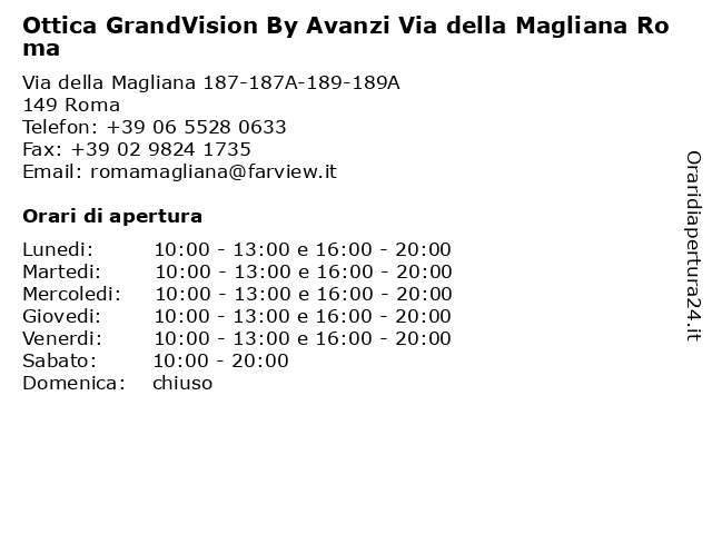 Ottica avanzi via sales della magliana